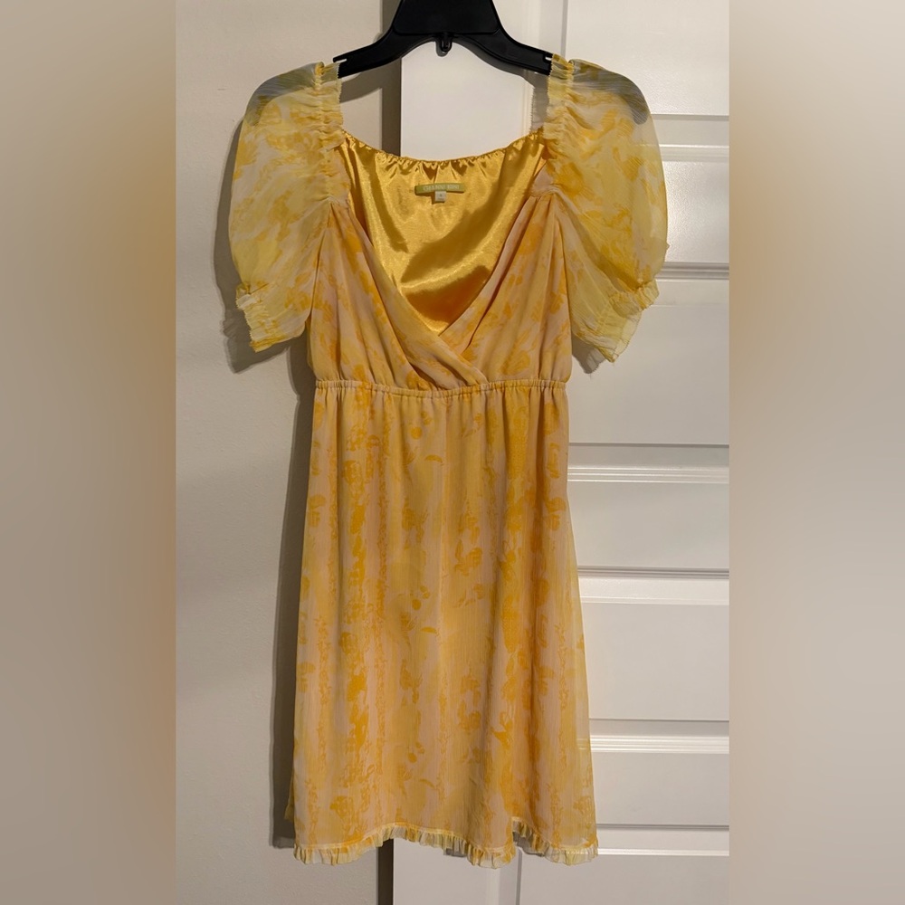 Gianni Bini Vibrant Yellow Dress women’s size 6